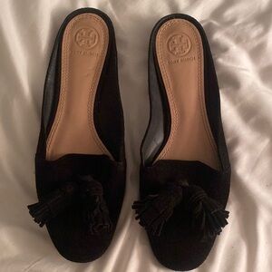 Tory Burch black mules sz 7